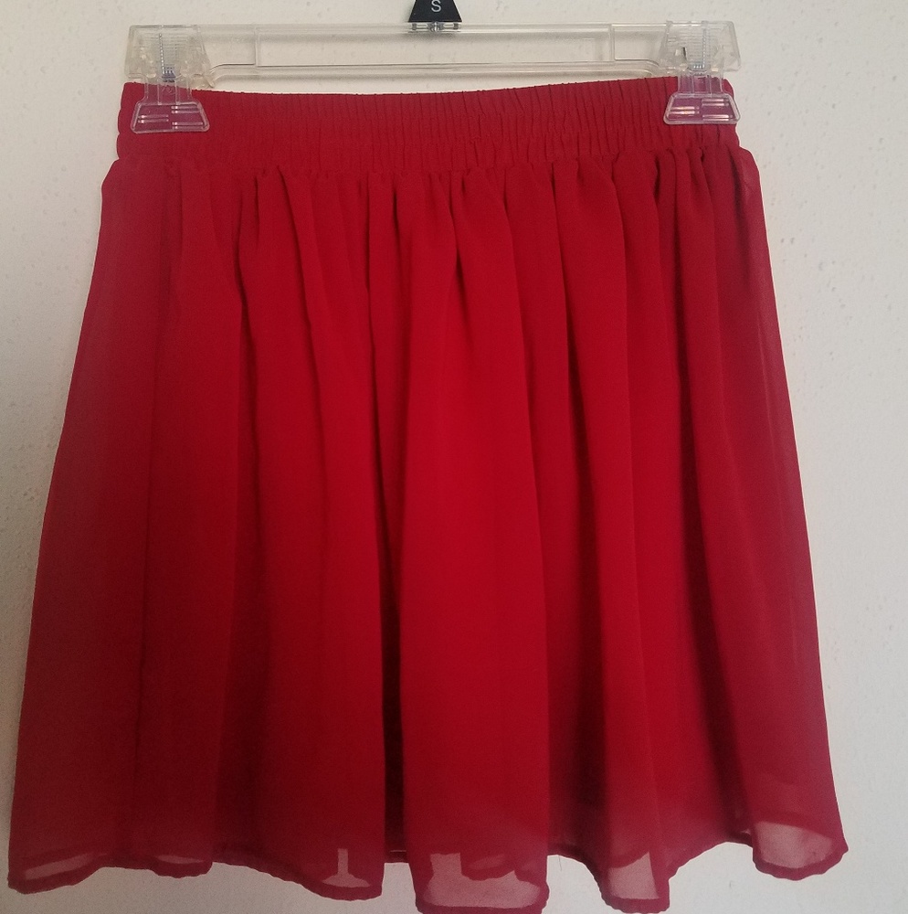💋Short red skirt🌹